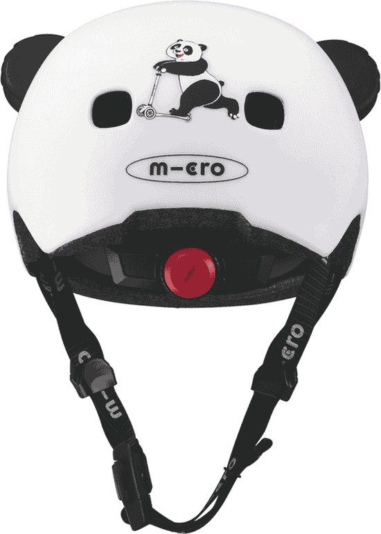 Micro Mobility Panda 3D Kinderhelm M Zwart/Wit