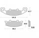 Vesrah Plaquettes de frein Kawasaki 650 KLR Tengai 1989-1992 Avant Neuf