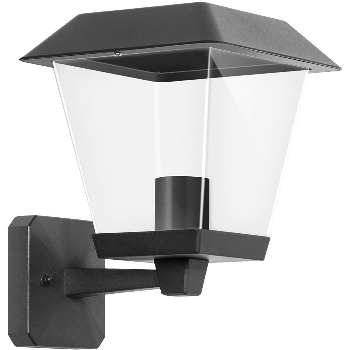 BES LED Tuinverlichting - Buitenlamp Nostalgisch - Aigi Nosta Up - E27 - Mat Zwart - Aluminium - 235cm