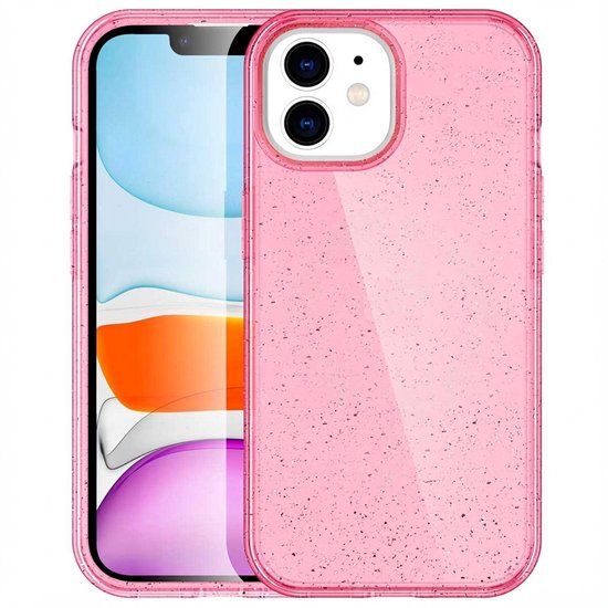 imoshion Sparkle Backcover met MagSafe voor de Apple iPhone 12 (Pro) - Glitter Roze