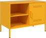 vidaXL Tv-meubel 68x39x50,5 cm staal mosterdgeel