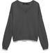 VERO MODA VMBELLA LS 2 WAY V-NECK PULLOVER NOOS Femme Pull en maille Gris chiné foncé M