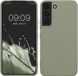 kwmobile telefoonhoesje geschikt voor Samsung Galaxy S22 - Hoesje voor smartphone - Back cover in grijsgroen