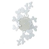 Arti e Mestieri Papillon Wall clock white