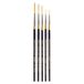 KINGART B-030 Premium 5 stuks. Original Gold 9050 Series Script Liner Artist Brush Set