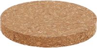 Esschert Design plantenpot onderzetter - van kurk - D18 x 1 cm - voorkomt kringen - vloer bescherming
