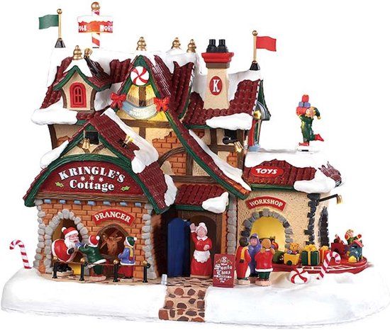 Lemax - 'Kringle's Cottage' - Verlicht gebouw met animatie