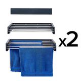 Foxydry Hide 71 cm – Étagères murales extensibles en aluminium, peu encombrantes et résistantes à la rouille
