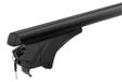 Menabo Ariem Noir | Porte-bagages Audi - A3 (8VA) Sportback 2013+ - Aluminium - Longueur 120 cm - Capacité de charge 75 kg - 2 pièces