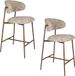 Housecraft Living Claes Barkrukken rugleuning 65 cm Multi - Set van 2