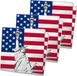 Merkloos Amerika/Verenigde Staten/USA landen vlag thema servetten - 33 x 33 cm - 60x stuks - Papier - wegwerp servetjes