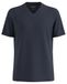 s.Oliver T-shirt en coton jersey à col en V doux avec détail logo