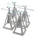 Blocs de support pour camping-cars/caravanes - Cric mécanique - Jeu de 4 - Capacité de charge : 3600 kg - Aluminium - Pour mise à niveau, empilable