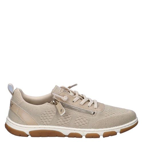 Mustang sneakers met logo - zand