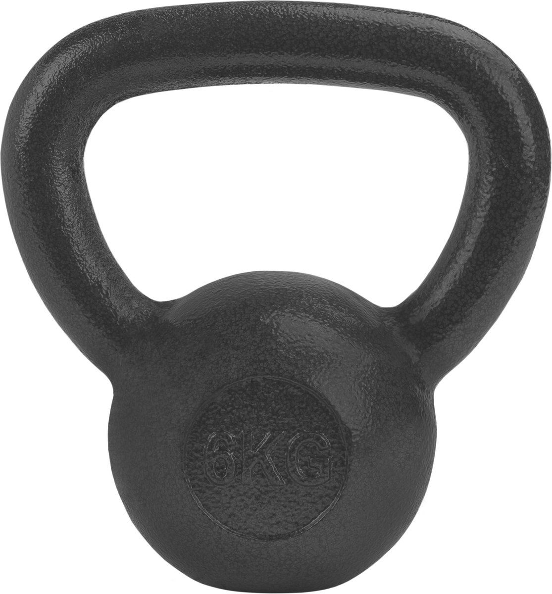 RYZOR Kettlebell 6 kg - Gietijzer - Grijs