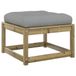 Banc de jardin avec coussin pin imprégné