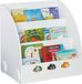 Merkloos Relaxdays Kinderboekenkast - 3 vakken - 60 cm hoog - wit