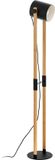 Eglo Hornwood Staande lamp - 1 lichts - 140 cm - E27 - Hout/Zwart - FSC Hout