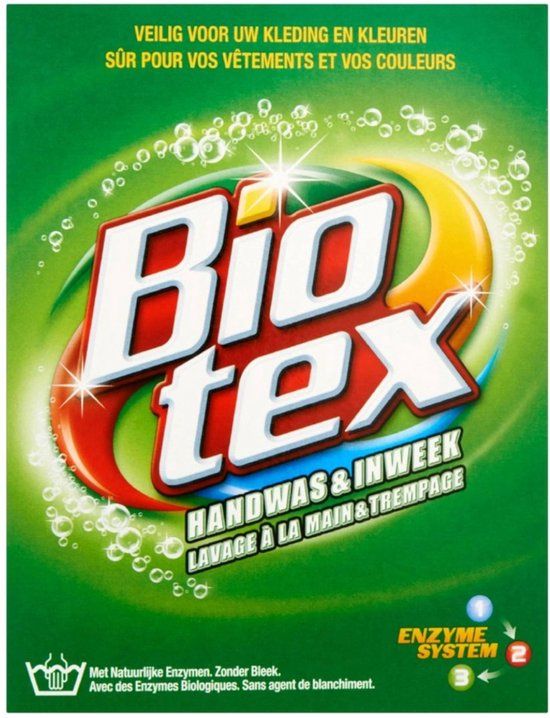 Biotex Waspoeder - Handwas & Inweek - met actieve biologische enzymen - 720 g