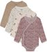 Pippi 4er-Pack Wickelbody langarm