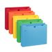 Blue Summit File Jackets, bestanden, bestandsmappen, gelinieerd voor notities, lettergrootte, 2" uitbreiding, tabblad bovenaan, diverse kleuren - 25 stuks
