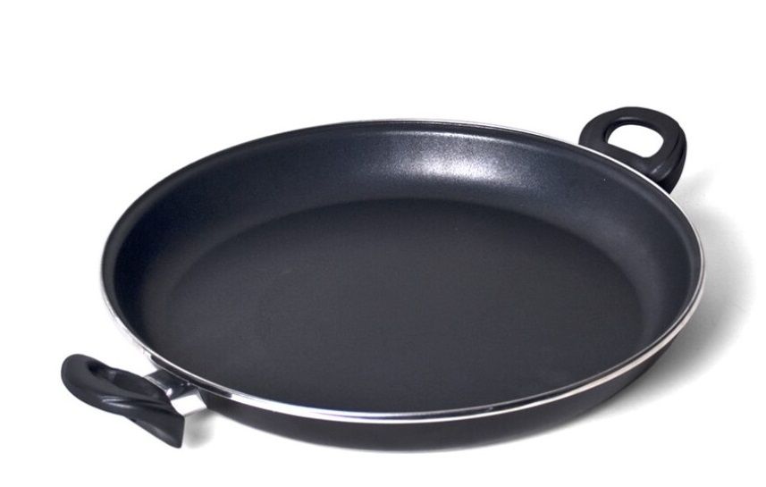 Gerimport paellapan 43 x 32 x 5 cm RVS zwart - 8427267025928