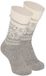 Apollo Chaussettes d'intérieur/chaussons en laine Nordic - Enfants - Gris clair - Taille 35-38