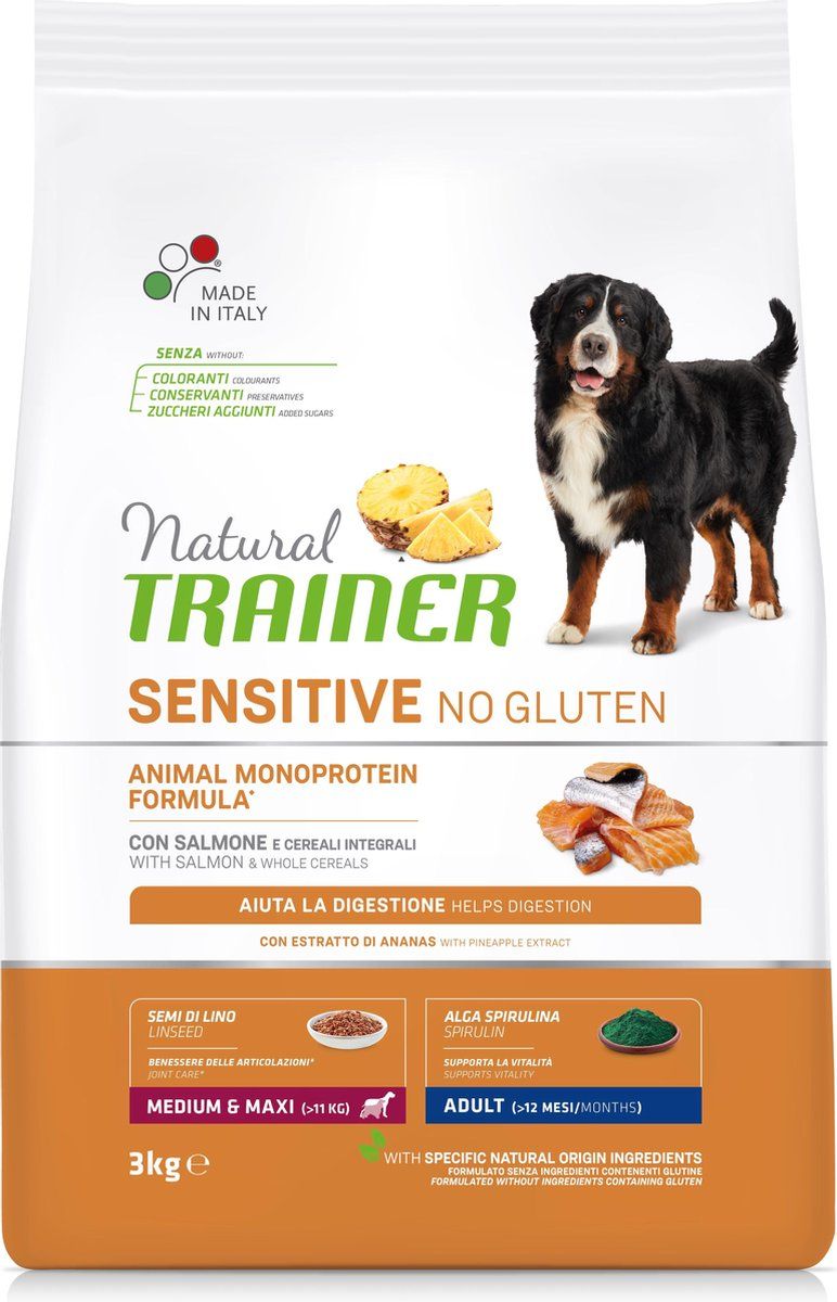Natural Trainer Sensitive - Adult Medium / Maxi - Salmone 3 Kg