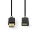 Nedis CCBW60010AT30 USB-kabel - 3 m - Antraciet