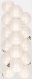 Decoris Kaemingk B.V. 16x stuks kunststof kerstballen wit 4 cm