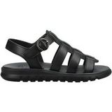 Paul Green 6204 Platte sandalen Dames Sandalen Zwart Maat 39