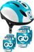 STAMP Helmet + Elbow & Knee Pads Unisex, SKIDS CONTROL, Blauw, S