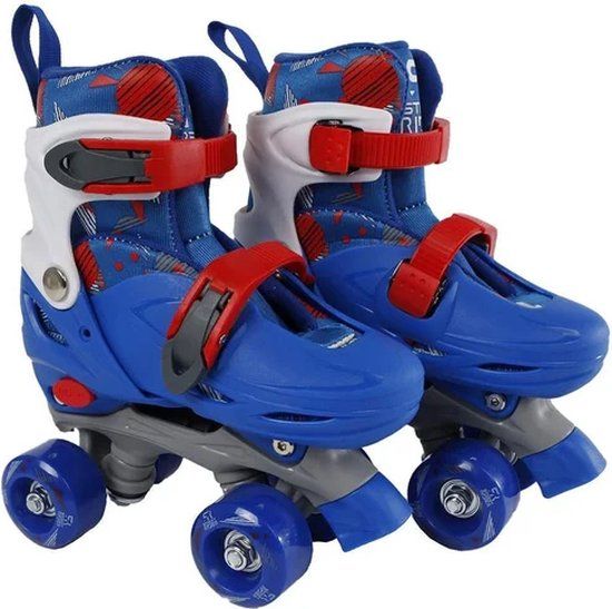 Street Rider Rolschaatsen Blauw Verstelbaar, Maat 27-30