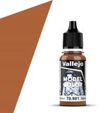 Vallejo Hobbyverf Acrylverf - 70981 Model Color Orange Brown - Acryl Verf flesje - 17 ml
