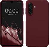 kwmobile telefoonhoesje geschikt voor Samsung Galaxy A17 4G / 5G - Hoesje met siliconen coating - Smartphone case in bordeaux-violet