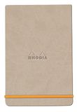 RHODIA 194378C - Hardcover Webnotepad Notitieboek Beige - A5 14,8 x 21 cm - Gelijnd - 192 Afscheurbare Pagina's - Clairefontaine Ivoor Papier 90 g/m² - Leeslint, Elastieksluiting - Imitatieleer - Rhodiarama