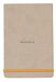 RHODIA 194378C - Hardcover Webnotepad Notitieboek Beige - A5 14,8 x 21 cm - Gelijnd - 192 Afscheurbare Pagina's - Clairefontaine Ivoor Papier 90 g/m² - Leeslint, Elastieksluiting - Imitatieleer - Rhodiarama