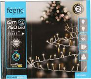 Feeric lights & Christmas Clusterverlichting - Helder wit - 750 LED - 1875 cm - Transparant snoer