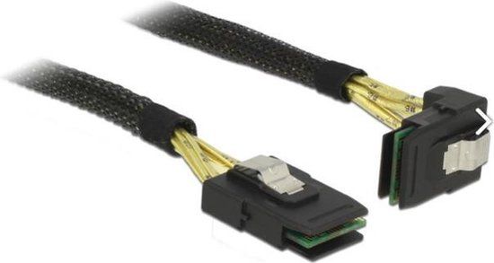 Delock Mini-SAS SFF-8087 > Mini-SAS SFF-8087 haaks - 1 meter