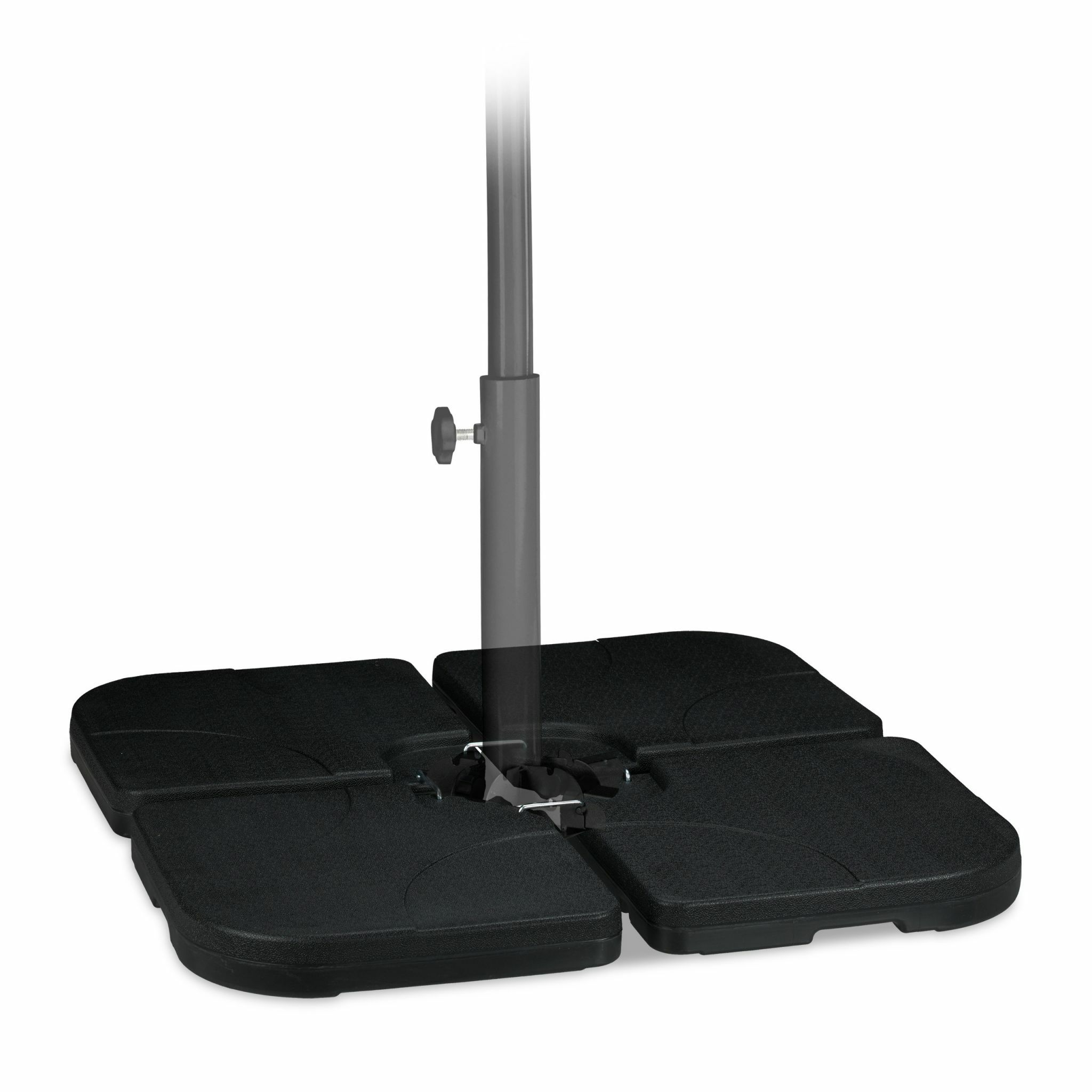 Relaxdays parasoltegels - parasolvoet tegels - vulbare tegel voor parasol - kunststof 90kg