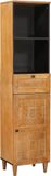 Maison Exclusive - Armoire de salle de bain Marron clair 38 x 33 x 160 cm Matériau dérivé du bois