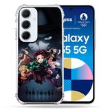 Cokitec Samsung Galaxy A55 5G Manga Demon Slayer Zwart Versterkte Hoes