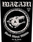 Rock Off Watain - Black Metal Militia Rugpatch - Zwart