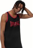 Lonsdale Knockan Singlet Heren 3XL Zwart/Rood