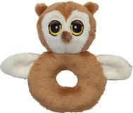 Nature Planet Dieren baby rammelaar - uil - pluche - 10 x 15 cm - speelgoed
