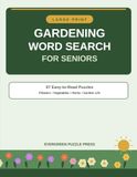 Large Print Gardening Word Search for Seniors