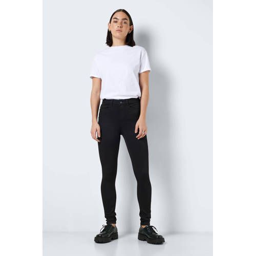 NOISY MAY NMCALLIE High Waist Skinny Jeans - Black