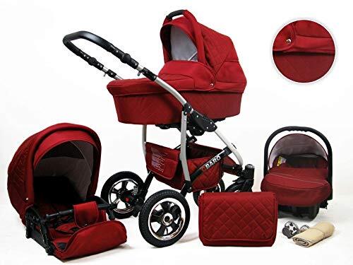 Lux4Kids ChillyKids Chili Kinderwagen, 3-in-1, 2-in-1, complete set met autostoel, Q-Bus, 12 kleuren, met babyzitje