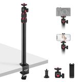 NEEWER Camera-bureauhouder met houder en 360° kogelkop, telescopische C-klem van 43 tot 102 cm, schroef 6,6 kg, maximale belasting 3 kg voor spiegelreflexcamera's