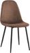 CLP Napier Chaise de salle à manger - Similicuir vintage/marron